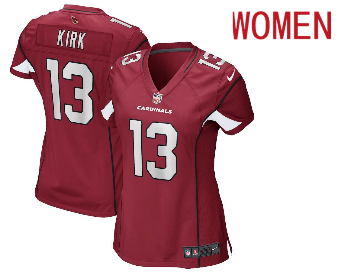 Women Arizona Cardinals #13 Christian Kirk Nike Red Game NFL Jersey->women nfl jersey->Women Jersey